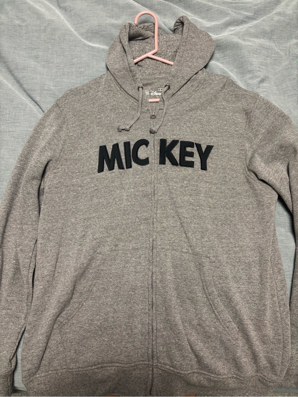 Disneyland Paris Women's Grey 'Mickey' Zip-Up Hoodie Sweater